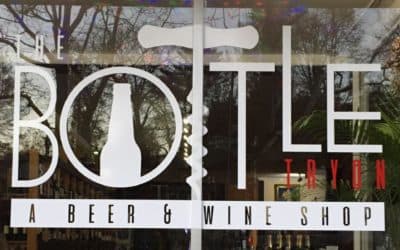 Tryon Bottle storefront in downtown Tryon