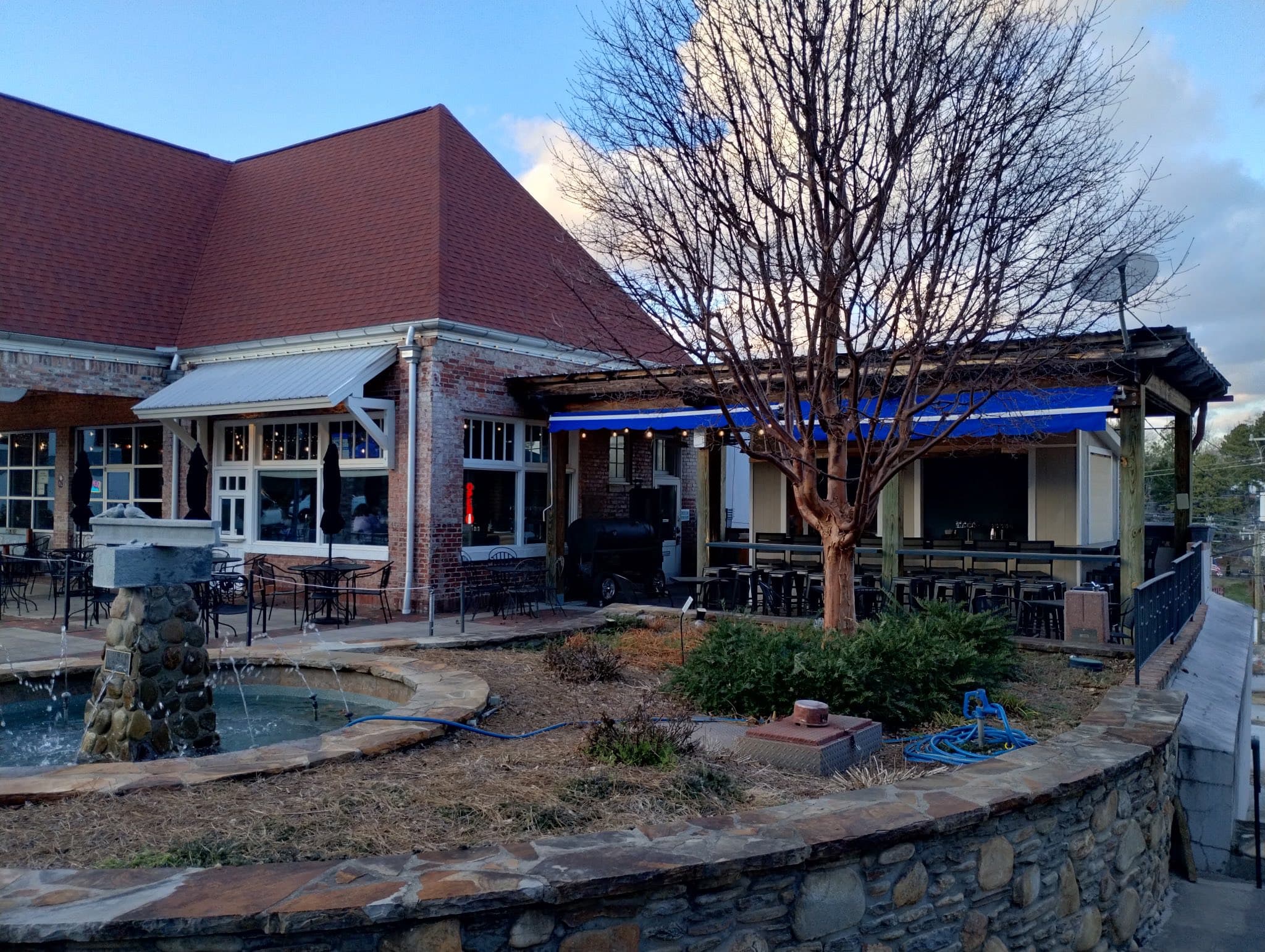 Railside Grill & Bar exterior on North Trade Street in Tryon